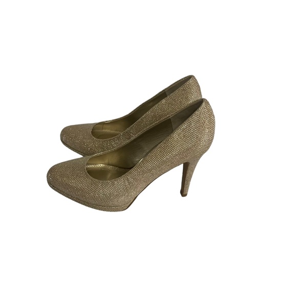 Kelly & Katy Nightengale Gold Heels women’s size 7 - Picture 3 of 6